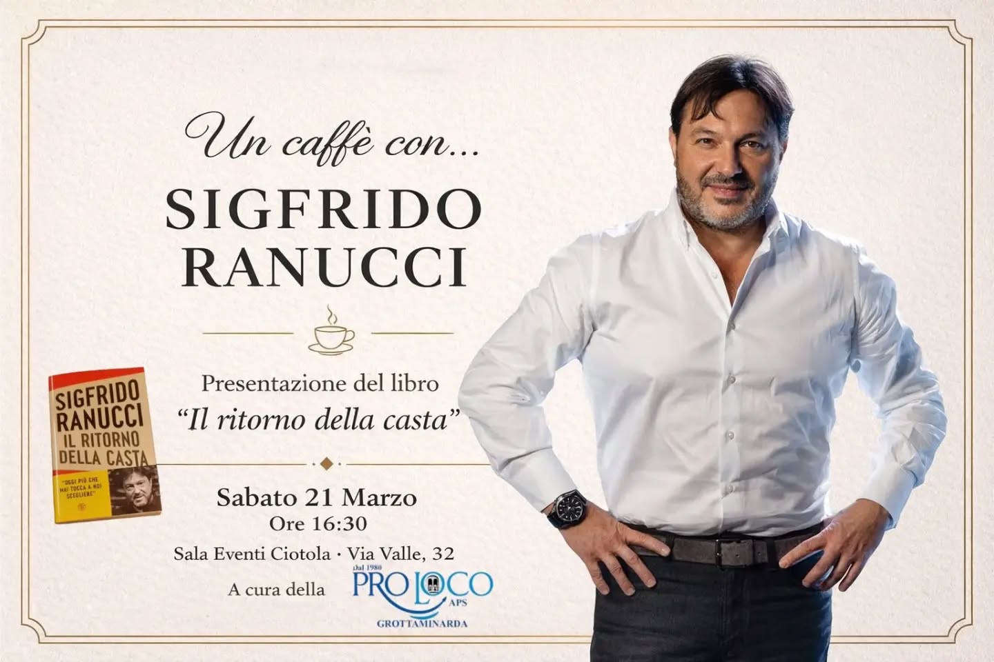Un caffè con... Sigfrido Ranucci