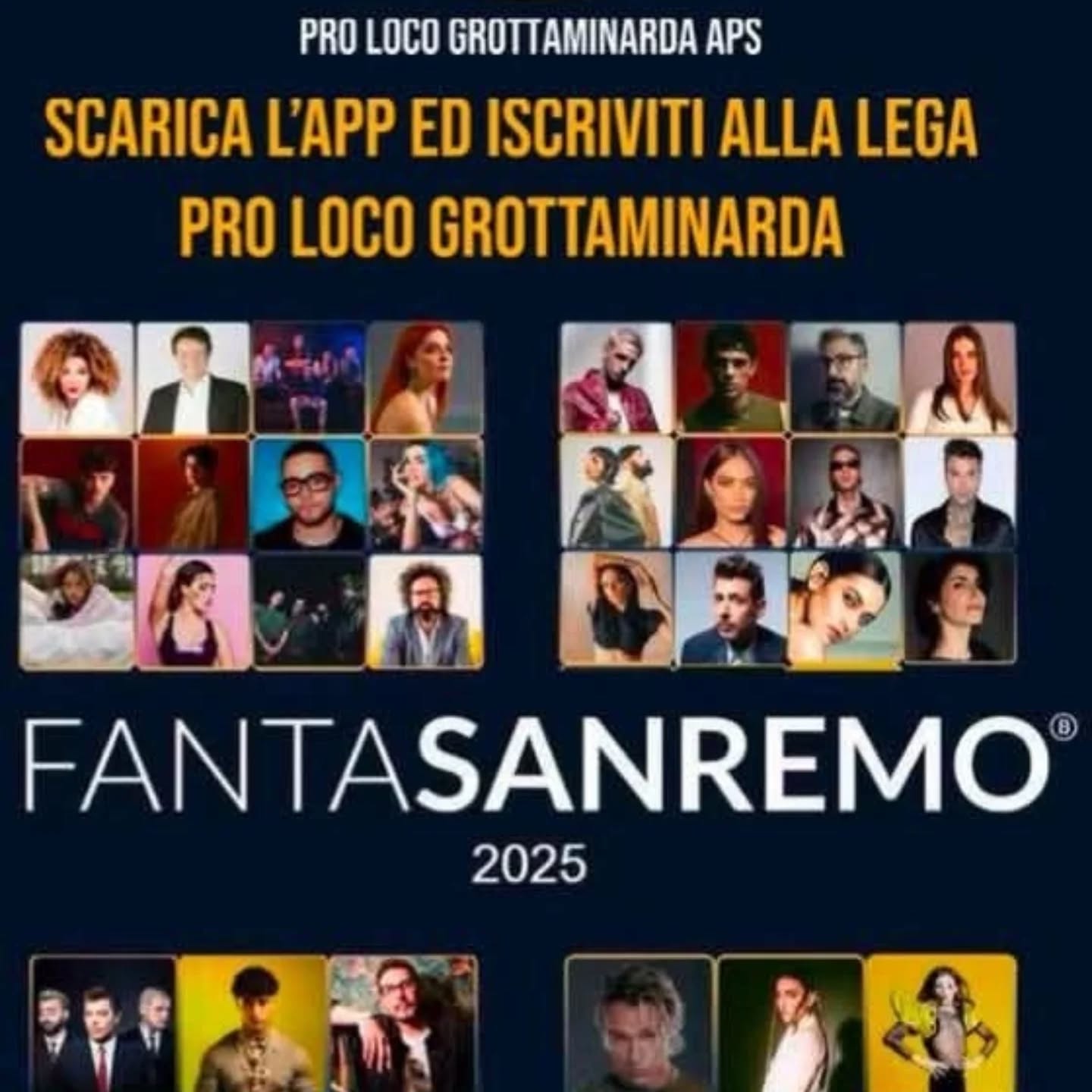 Fantasanremo 2025 - 1° lega PRO LOCO GROTTAMINARDA APS